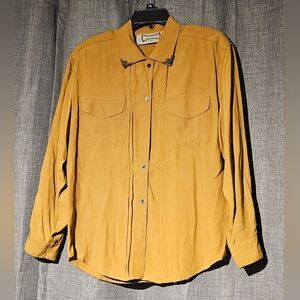 Hype Women's Longsleeve Blouse Mustard Color Size S